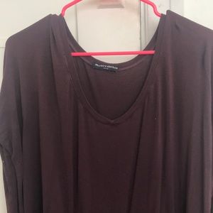Brandy Melville Deep Purple Long Sleeve Soft Tee